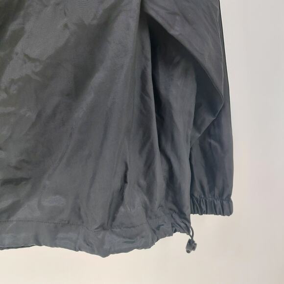 Champs Windbreaker Athletic Black Pockets Drawstring Size M - Picture 6 of 13